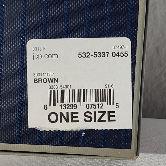 New Men's Stafford Slim Wallet Slimfold Contrasting Canvas Gen Leather Brown NWT - Picture 10 of 11